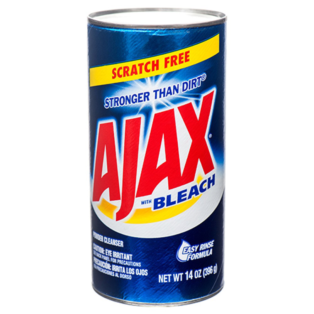 Ajax Powder Scratch Free Cleanser With Bleech 14oz