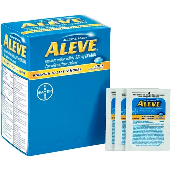 Aleve Pain Reliever/Fever Reducer Pouch 1'S/25CT