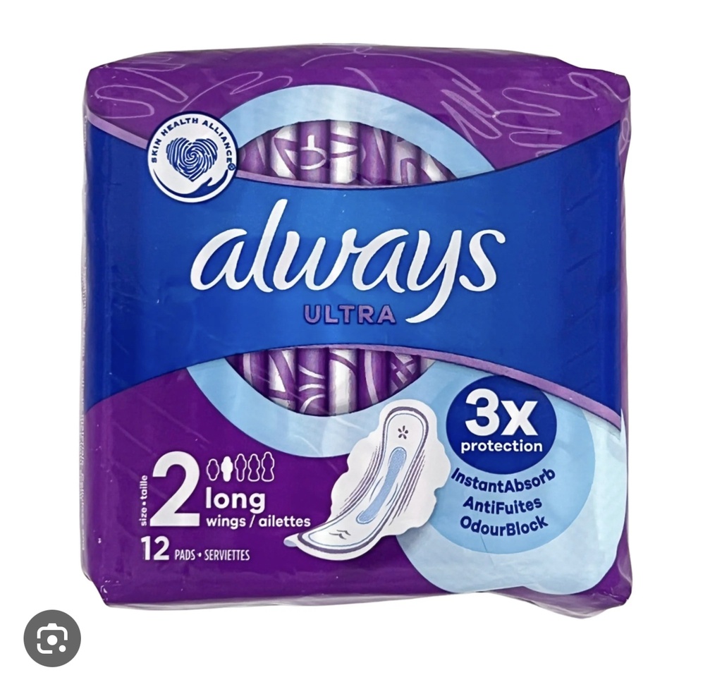 Always Classic Ultra 12CT Wings Size 2 (Purple)