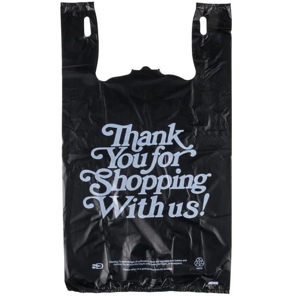 Shopping Bag Black (10x5x18) 1/8 1000CT Bx
