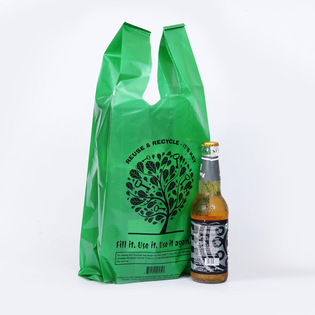 Shopping Bag Reusable (10x5.5x18) 1/8 250CT Bx