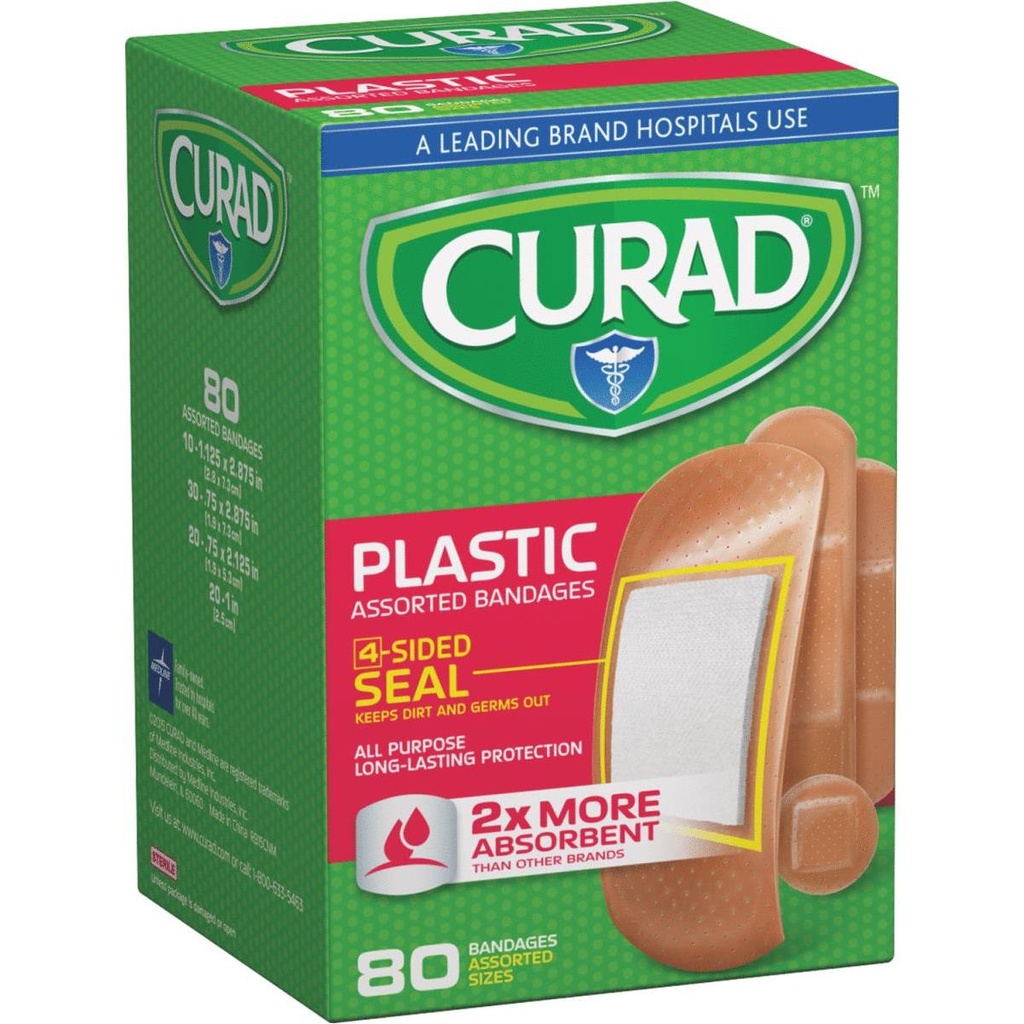 Curad Band-Aid Plastic 80CT