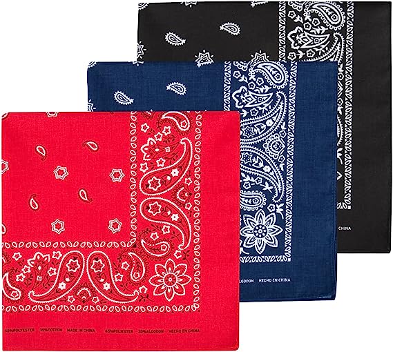 Bandana 100% Cotton Asst Mix Color 12CT
