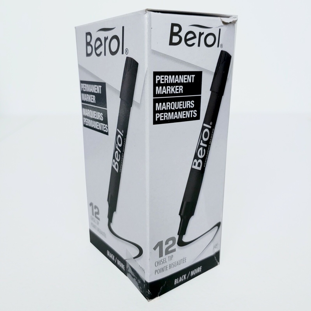Berol Permanent Marker Black 12CT Display