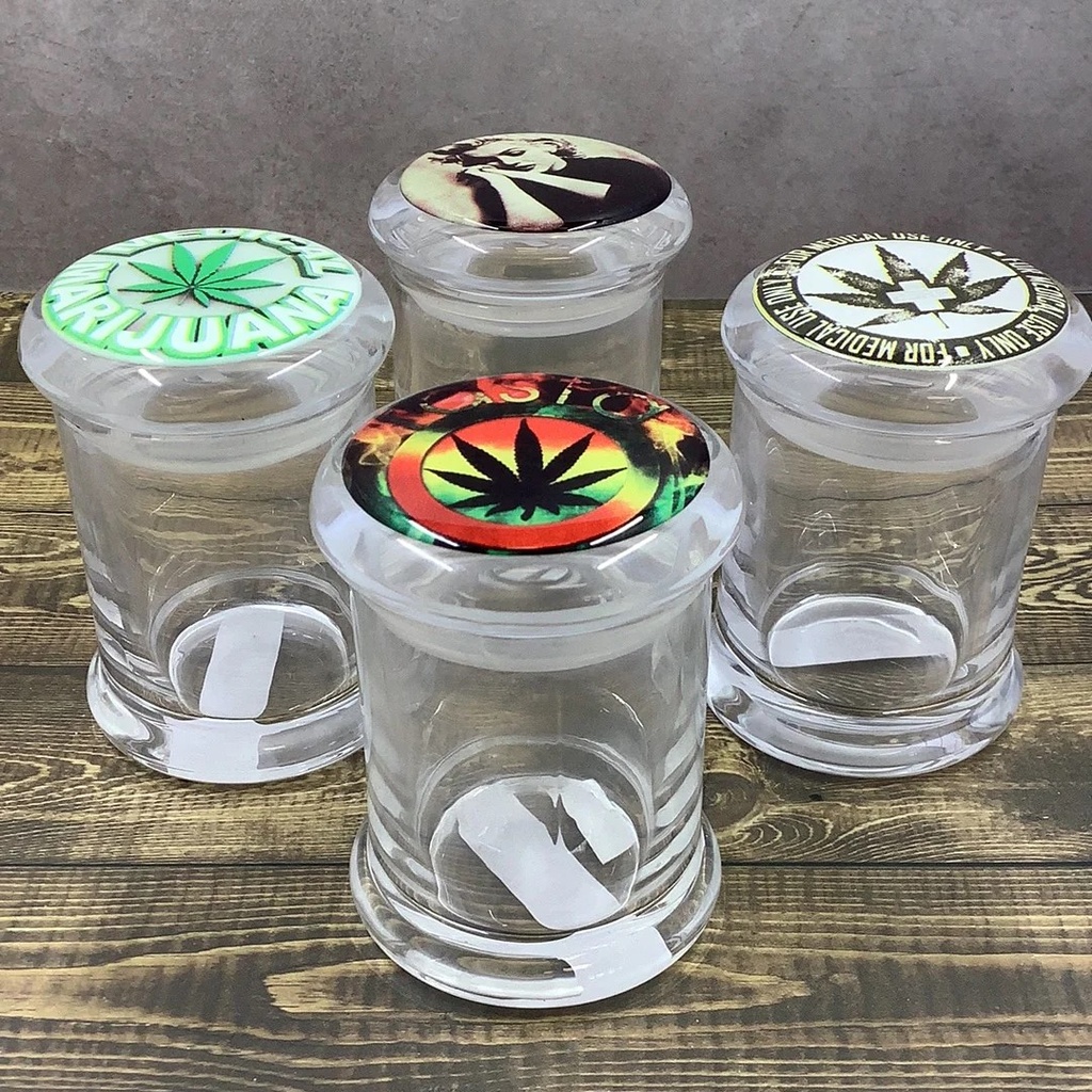 Clear Glass Heavy Safety Jar 3oz
