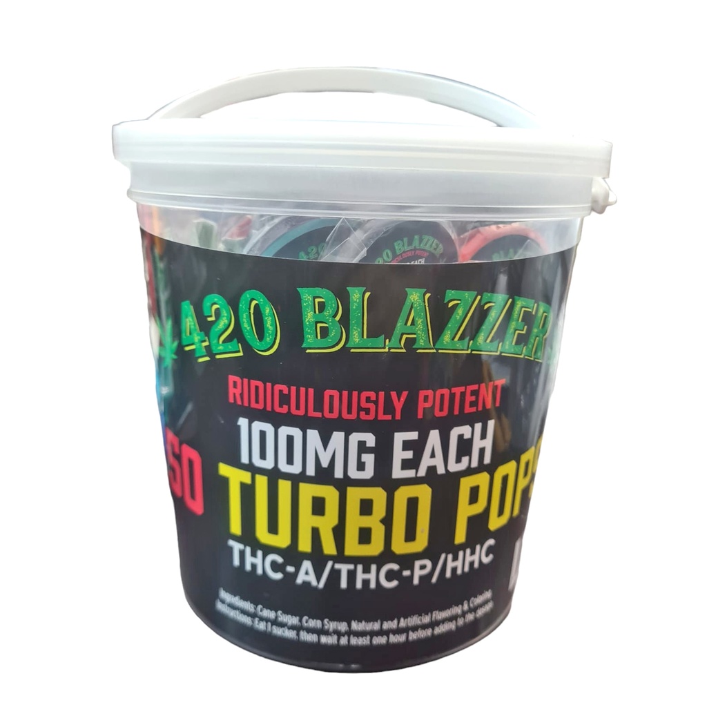 BLZ Turbo Pops 100MG/50CT Bucket