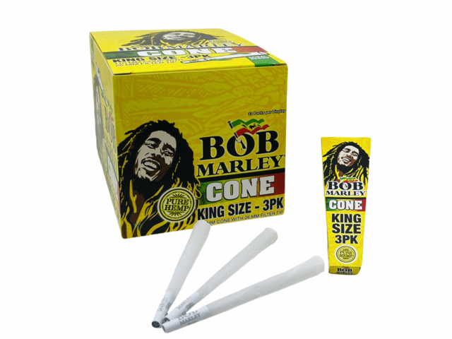 Bob Marley Cone King Size 3'S/33PK