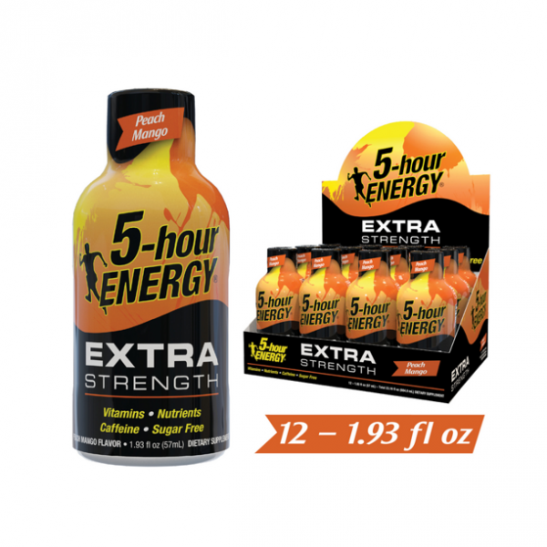 5-Hour Energy Extra Strength Peach Mango 12CT