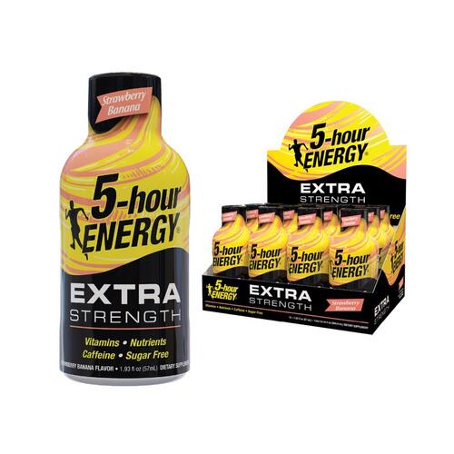 5-Hour Energy Extra Strength Strawberry Banana 12CT