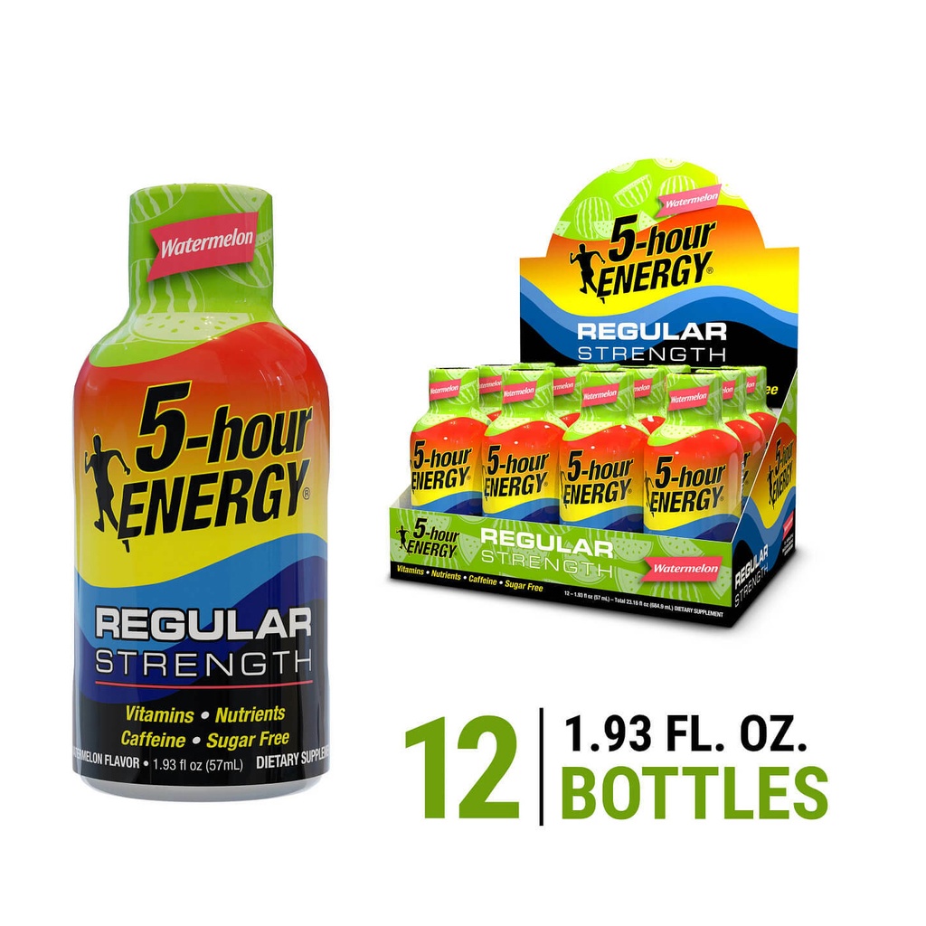 5-Hour Energy Regular Strength Watermelon 12CT