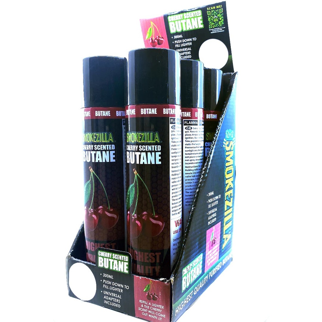 Cherry Scented Butane Fuel 300ml 6ct/Display Each