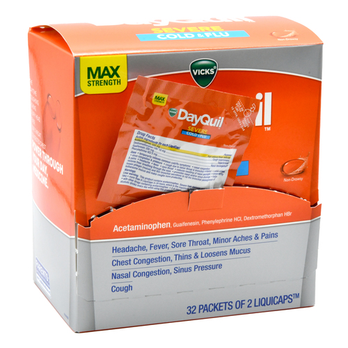 DayQuil Cold & Flu Liqui Cap Pouch 2'S/32CT
