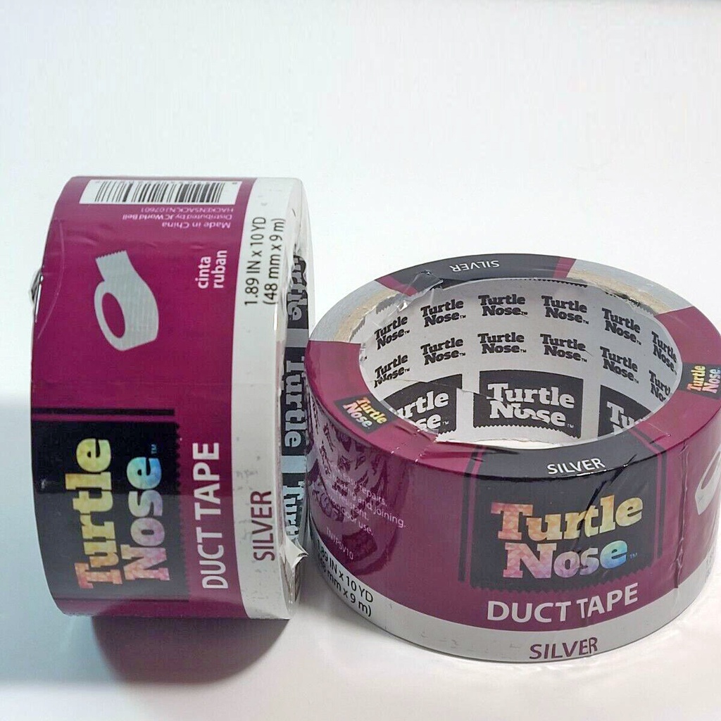 Duct Tape 1.89" 10YDS Silver Turtle Nose