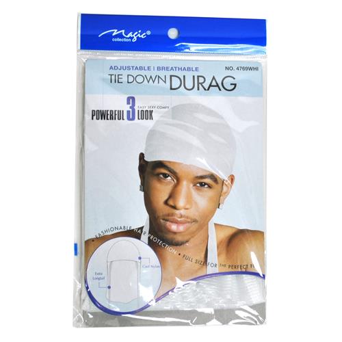 Durag White Color 12CT Pack