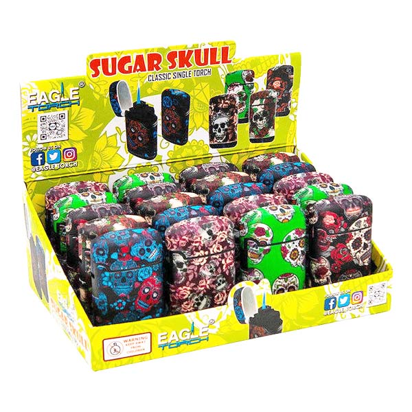 Eagle Lighter Emoji Sugar Skull (PT113SS) 20CT Display