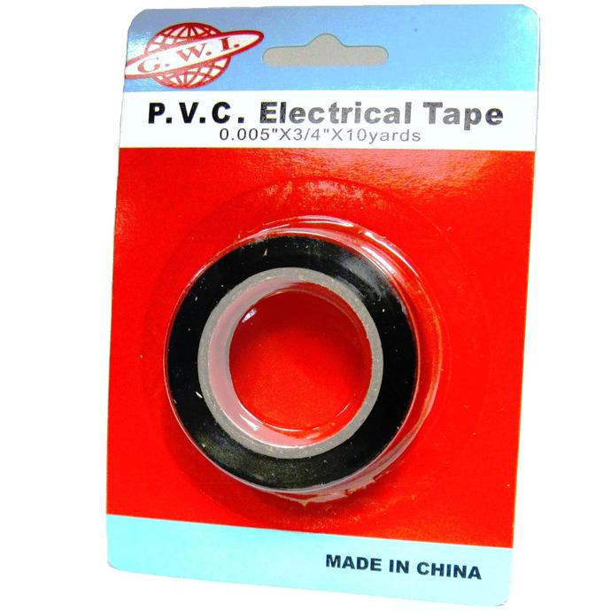 Electric Tape PVC Black (GWI) 3/4 x 10YDS