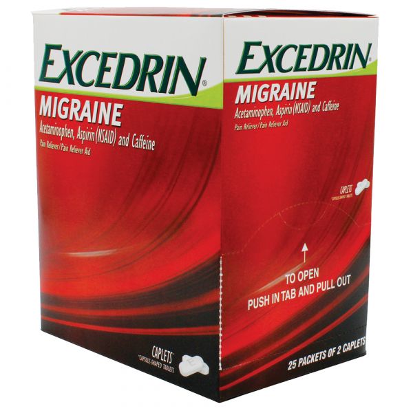 Excedrin Migraine Caplets Pouch 2'S/25CT