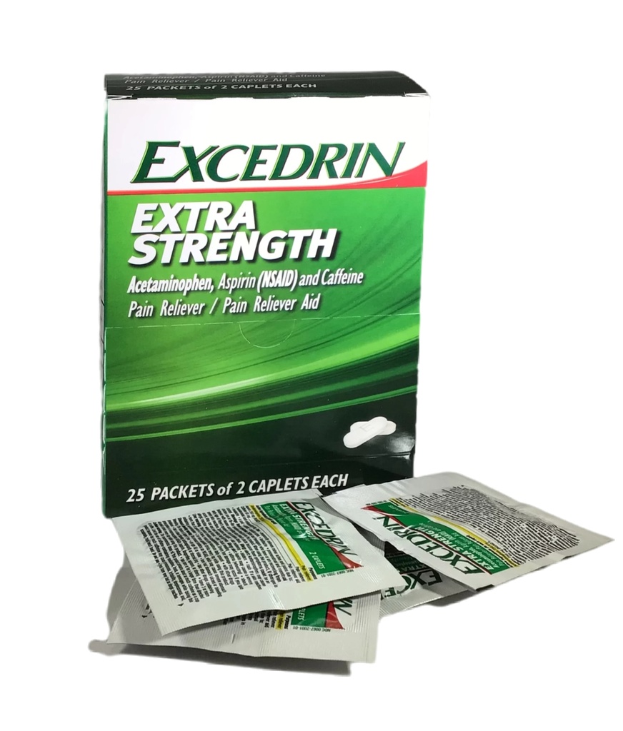 Excedrin Extra Strenth Caplets Pouch 2'S/25CT