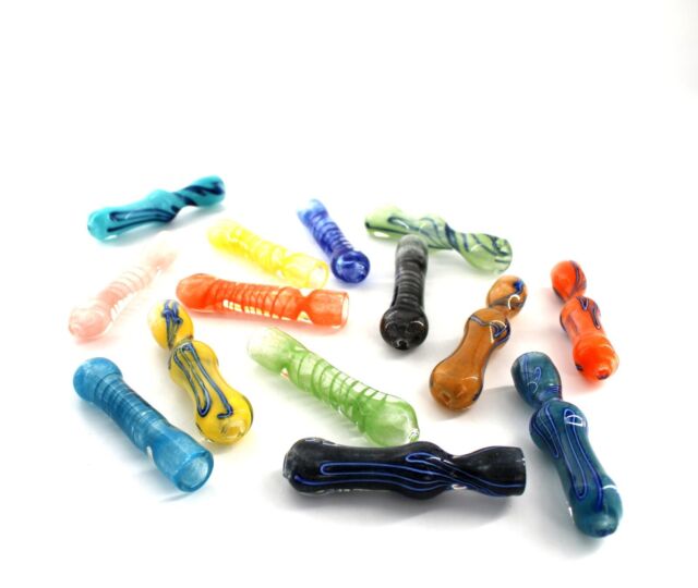 Chillum Pipe 4" Fancy Collection 12ct Tray