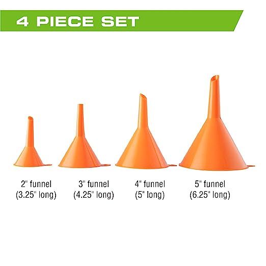 Gas Funnel Orange Small Set