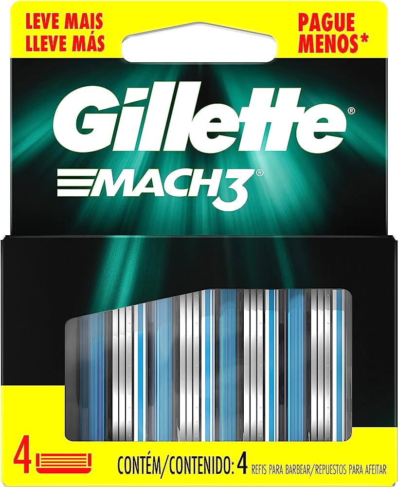 Gillette Mach 3 Blades Cartridges 4CT