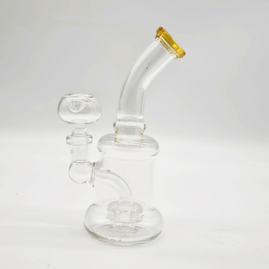 Glass Bong Bent Neck 6"