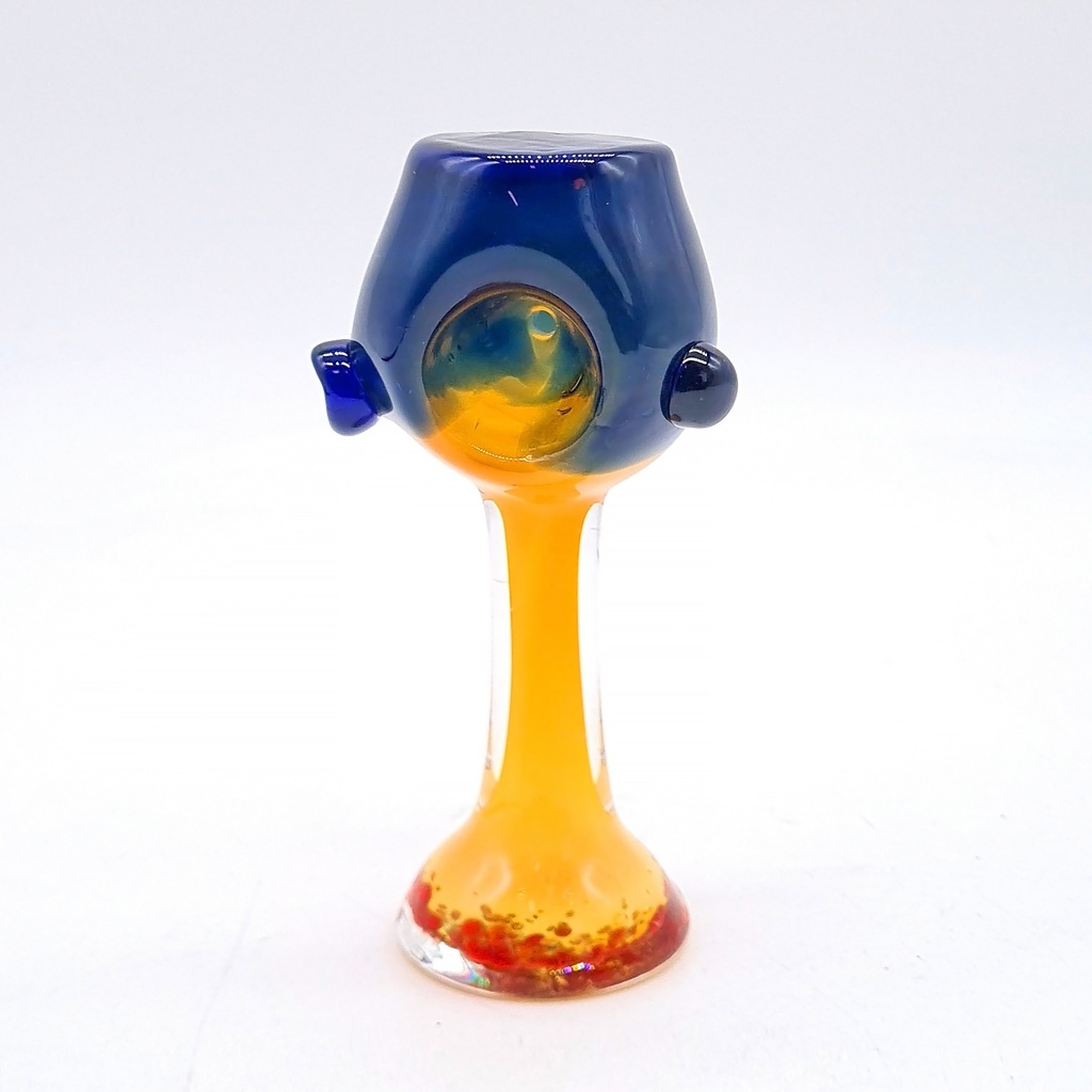 Glass Pipe Wine Glass Shape 4.5" Each