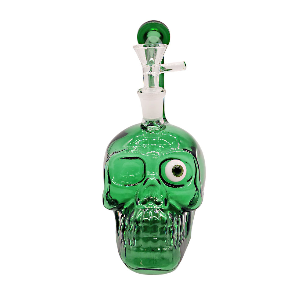 Glass Bong Super Bee Skull One Eye (BG337) 7"