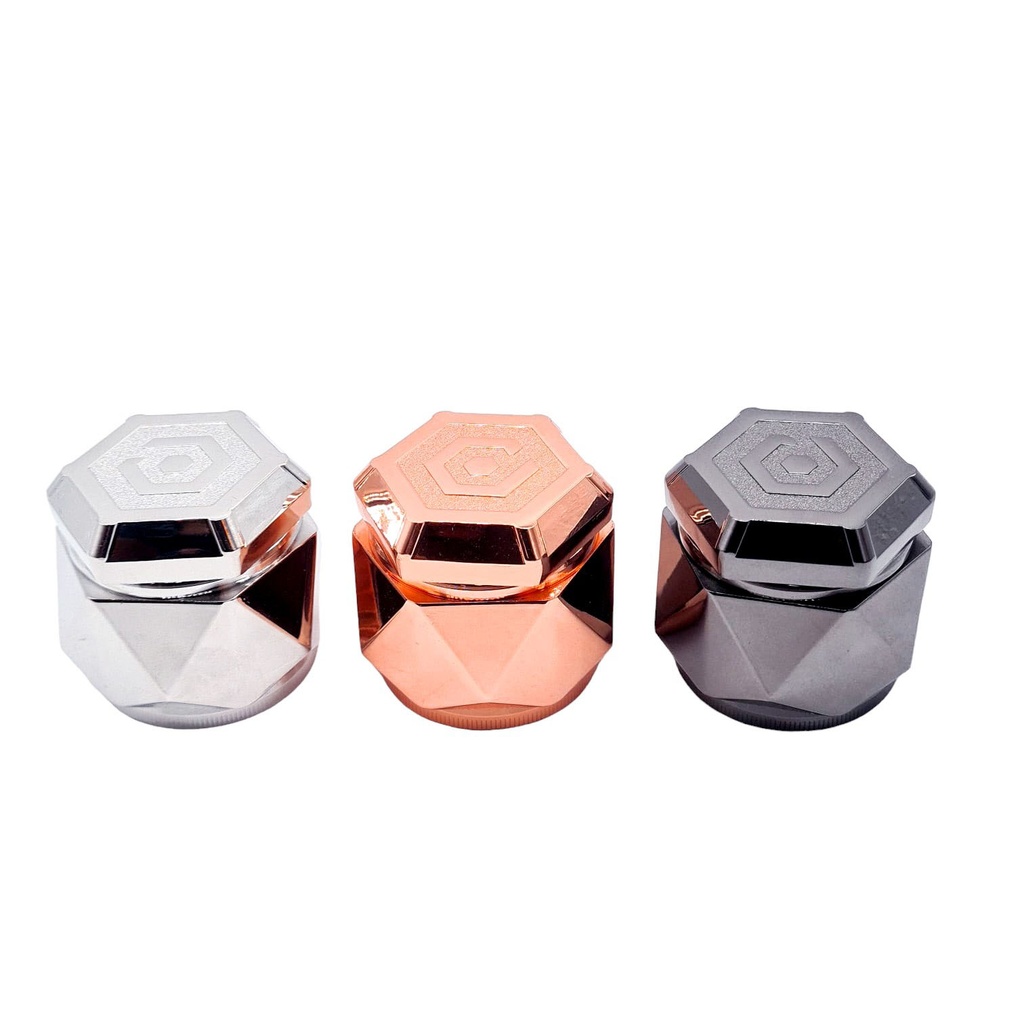 Grinder 4 Part Metallic Diamond Cut (MG101) 6CT Display Each