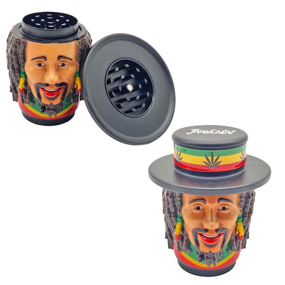 Grinder 3 Part Jamaican Wood (076B) 6CT Display Each
