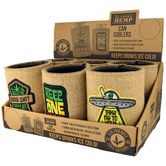 Hemp Can Cooler 6CT Display Each