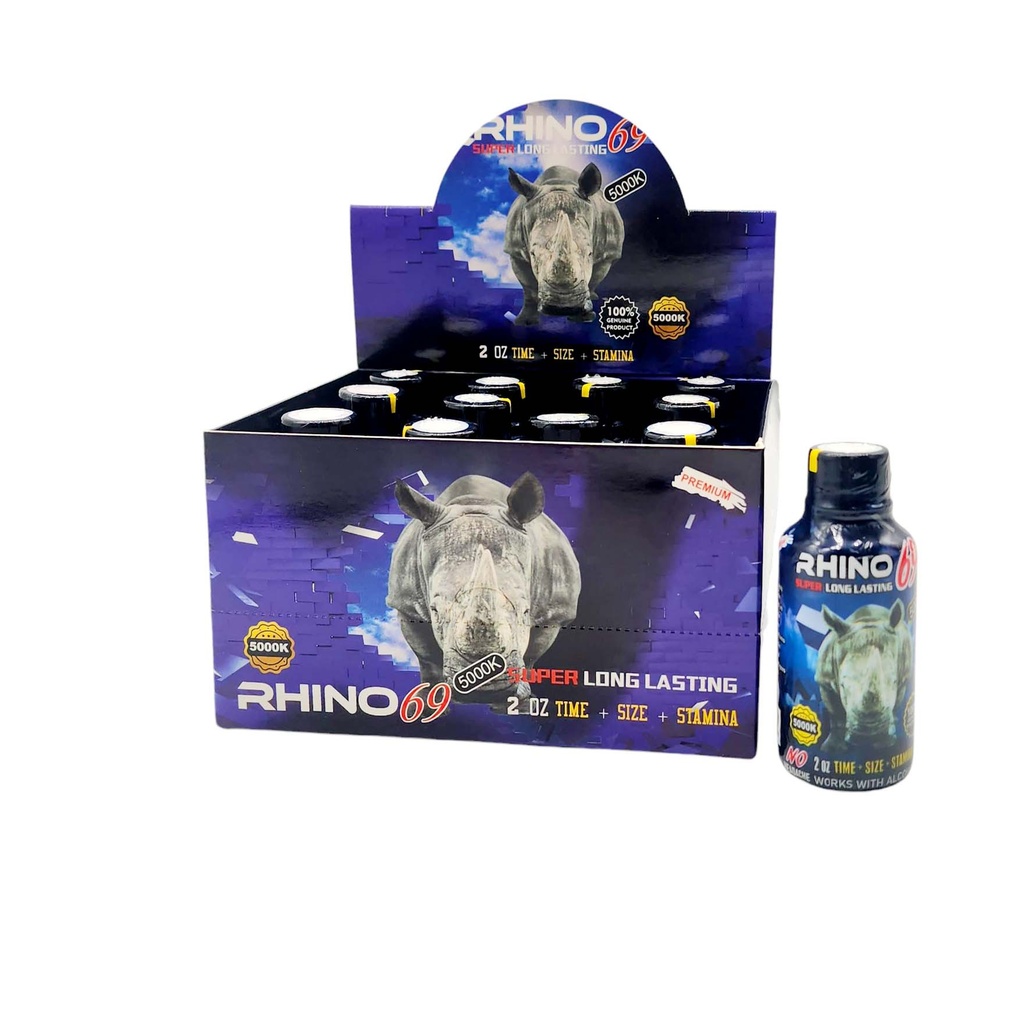 Herbal Liquid Shot Rhino 69 (5000K) 2oz/12CT Box