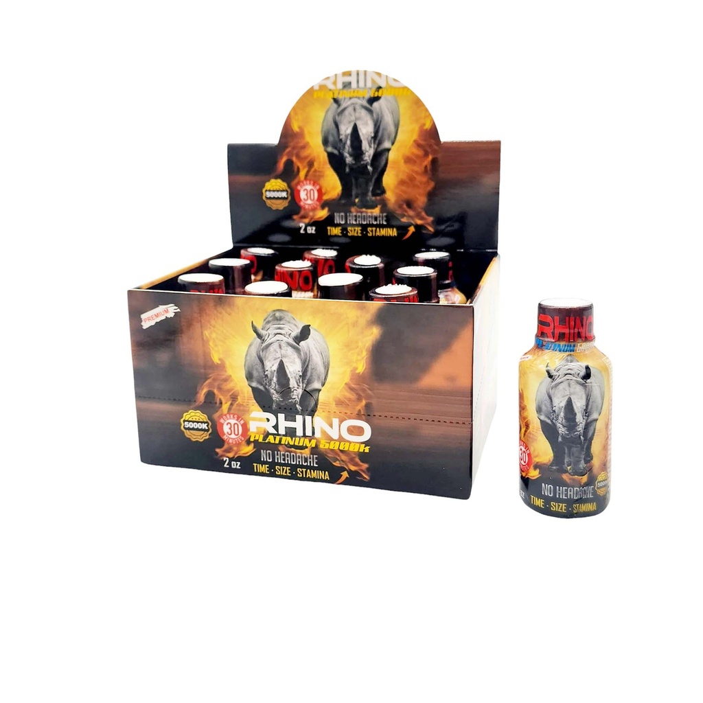 Herbal Liquid Shot Rhino Platinum (5000K) 2oz/12CT Box