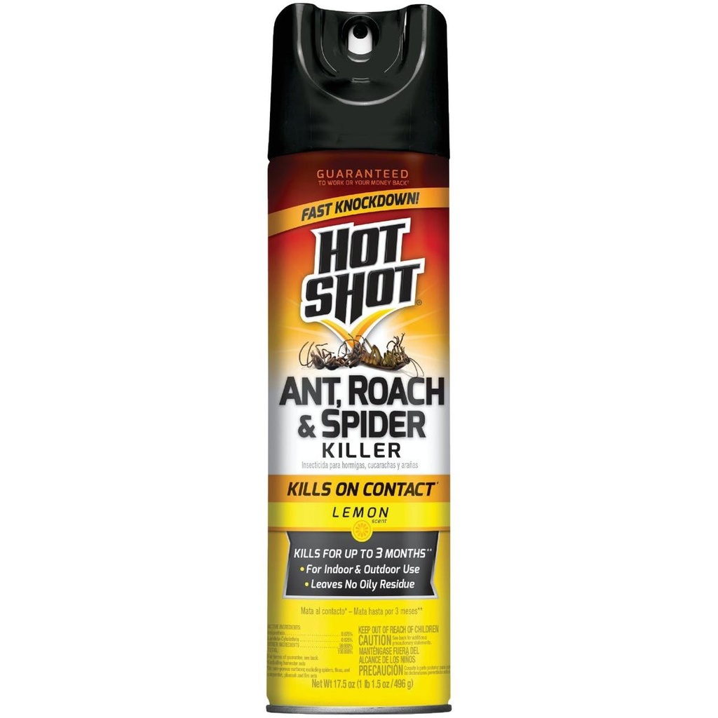Hot Shot 17.5oz Lemon Scent Ant,Roach & Spider