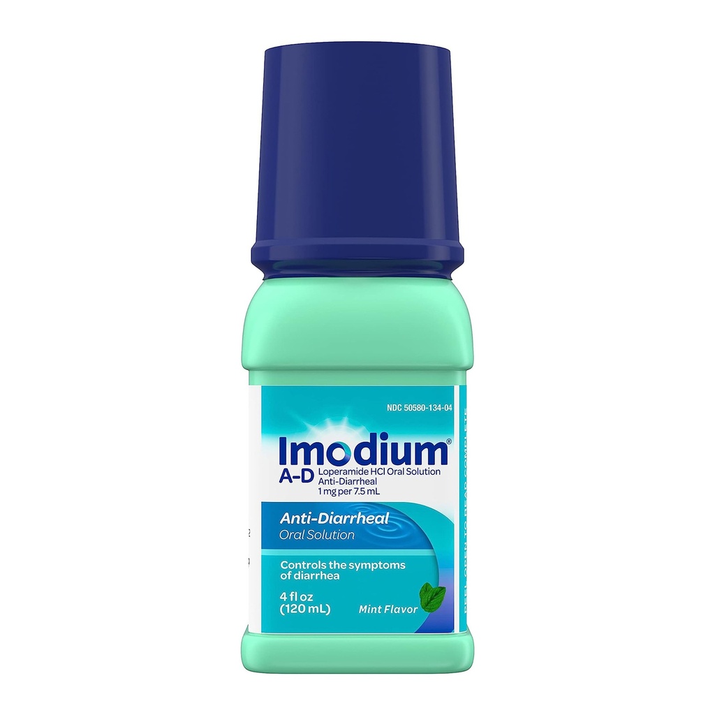 Imodium Anti Diarrheal Liq 4oz Mint Flavor