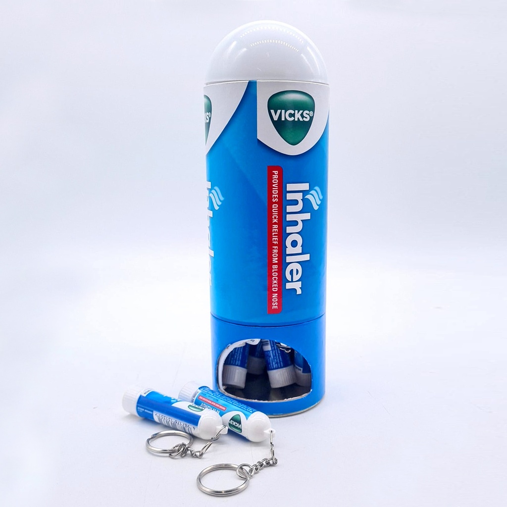Inhaler (Vicks) Keychain 20CT Hanging Jar
