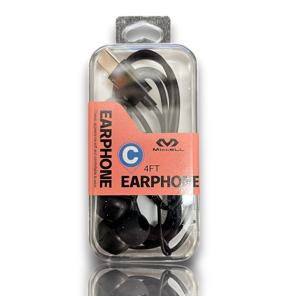 Miccell Earphone In Air C Type Connection 4FT ARC
