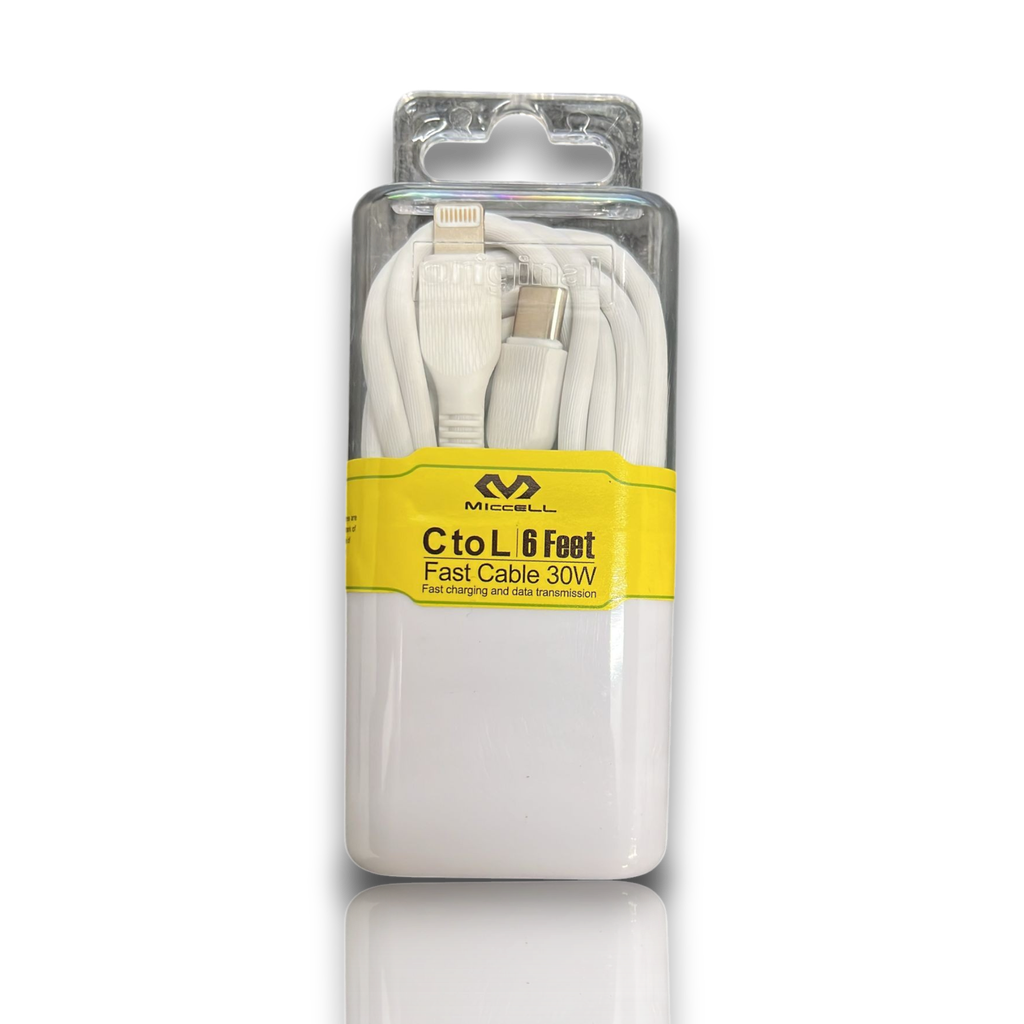 Miccell Fast Charging C Type To iPhone ARC 6FT (S2354)