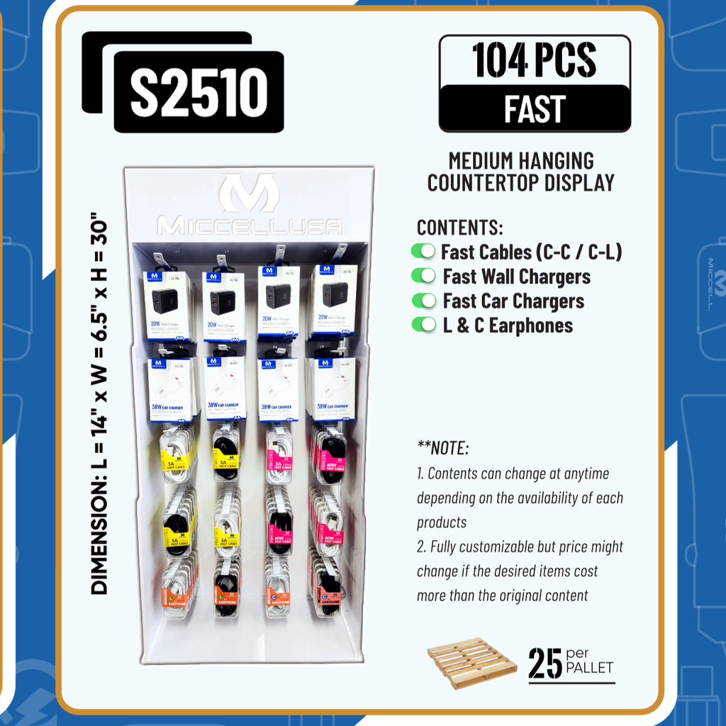 Miccell Phone Accessory Countertop Display LED 112CT (S2510)
