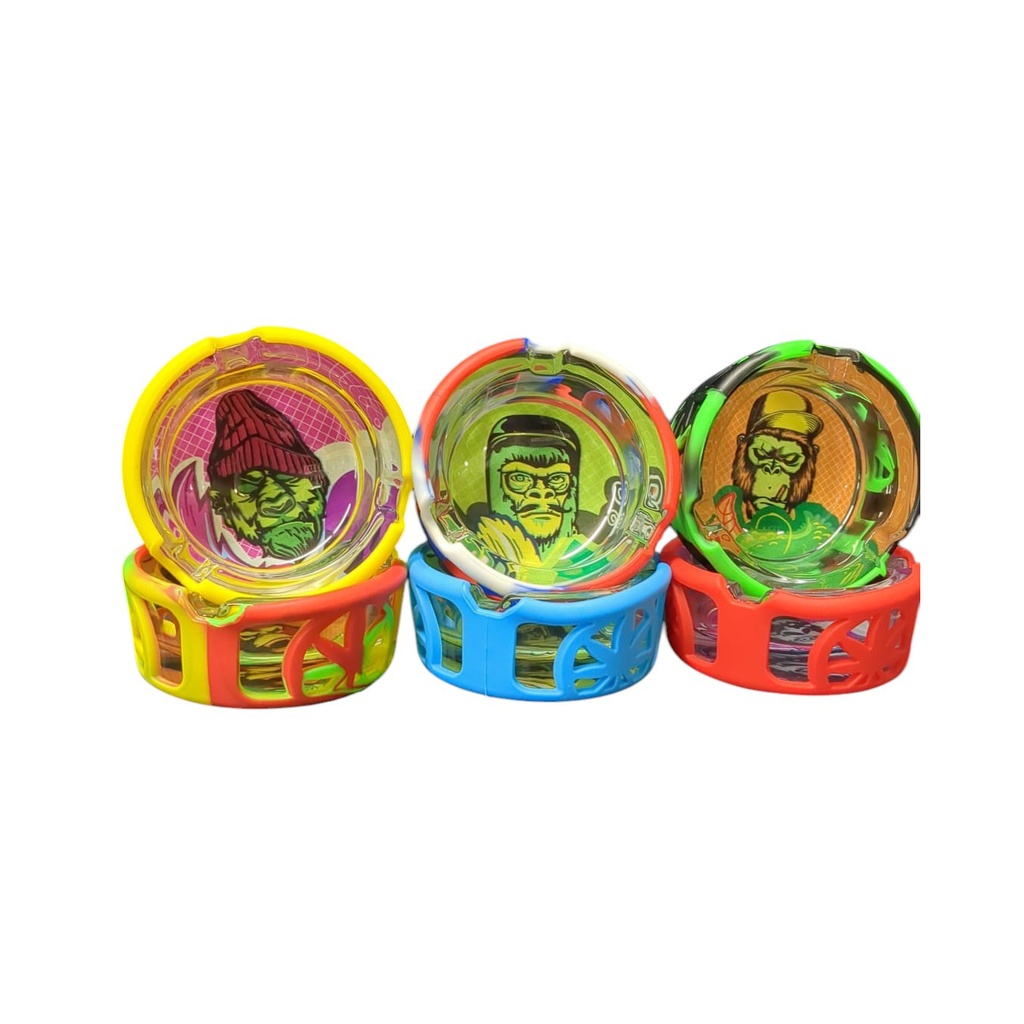 Ash Tray Cartoon Silicone Cover (ASH 170) 6CT Display Each