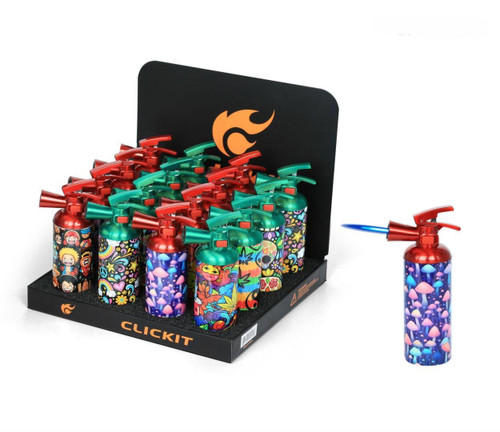 Click iT Tattoo Fire Extinguisher Torch Lighter (GH6339A) 16CT Display