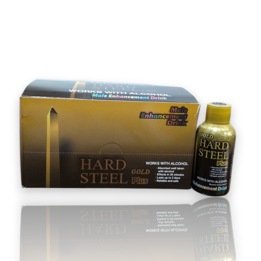 Herbal Liquid Shot Hard Steel Gold Plus 2oz/12CT Box