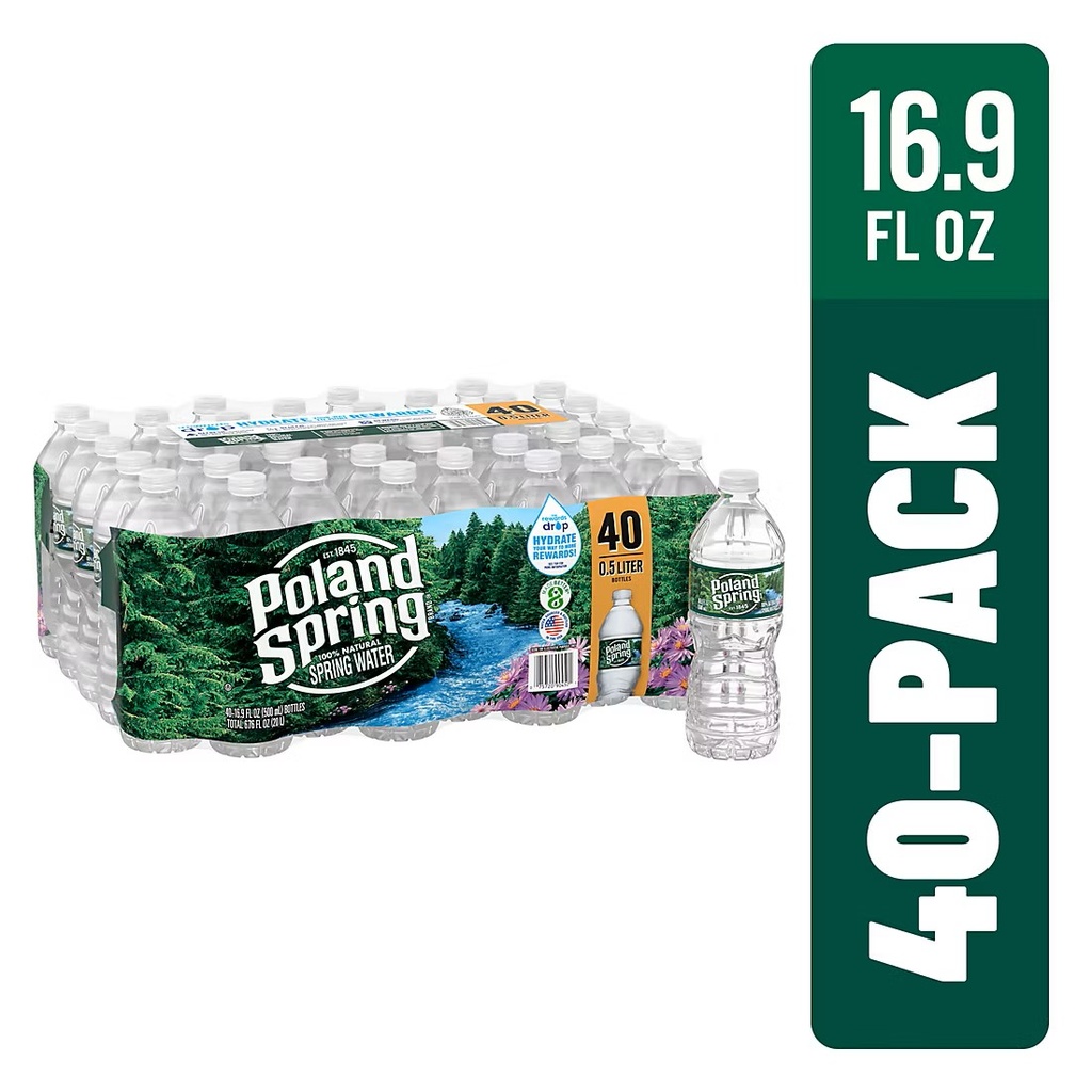 Poland Spring Water 16.9 oz/40CT Case