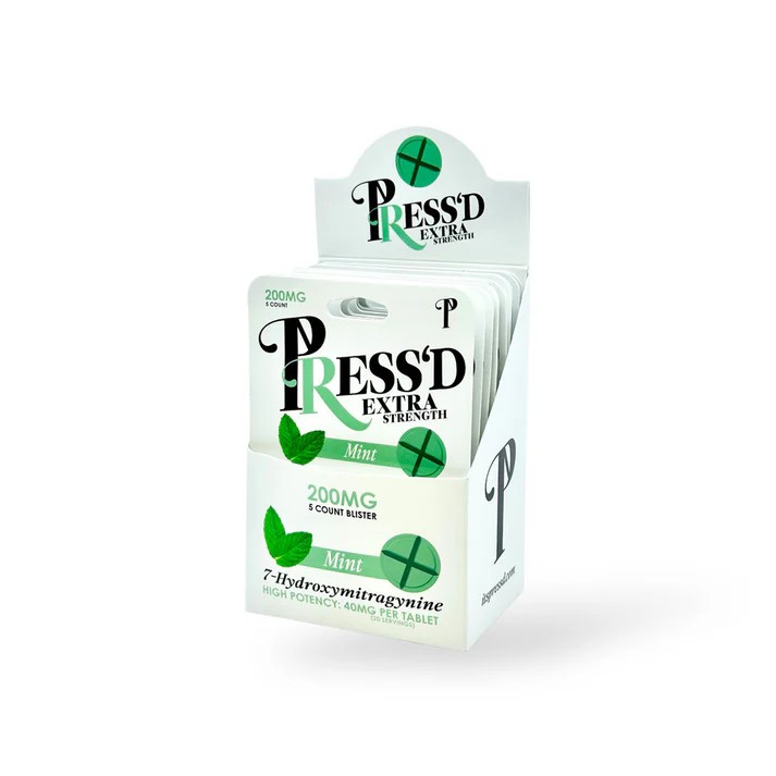 Pressesd Kratom 5CT/40MG High Potency Mint