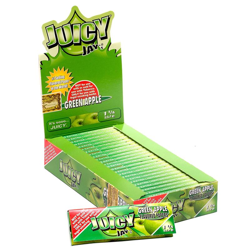 Juicy Jay's Green Apple 1 1/4 Paper