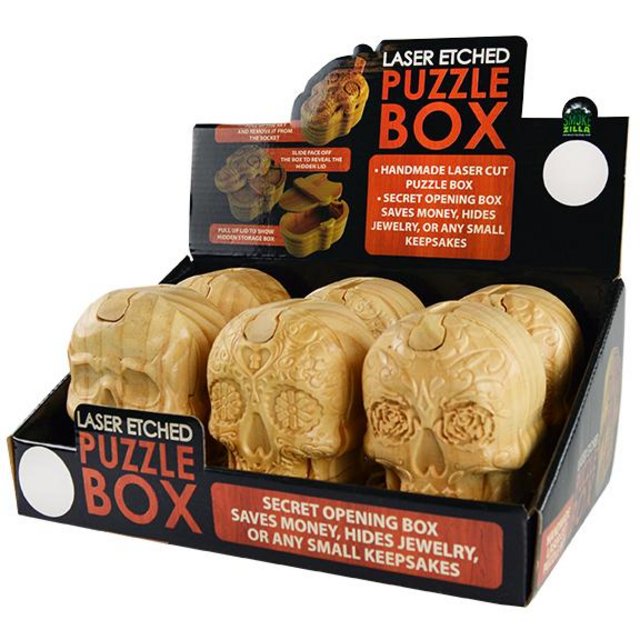 Lazer Puzzle Skull 6ct/Display Each