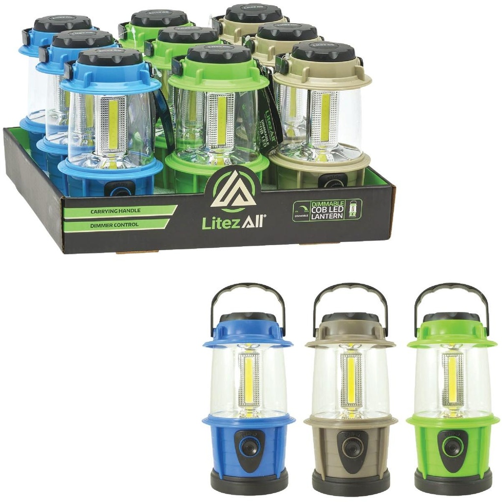 Litez All - Dimmable Compact Camping Lantern 9ct/display Each