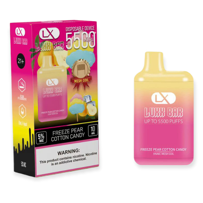 LBR Ice Cone Freeze Pear Cotton Candy 10ct/Box