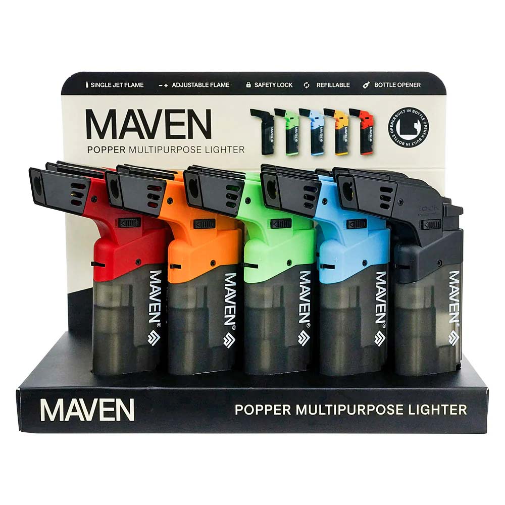 Maven Popper Torch Lighter 15CT Display