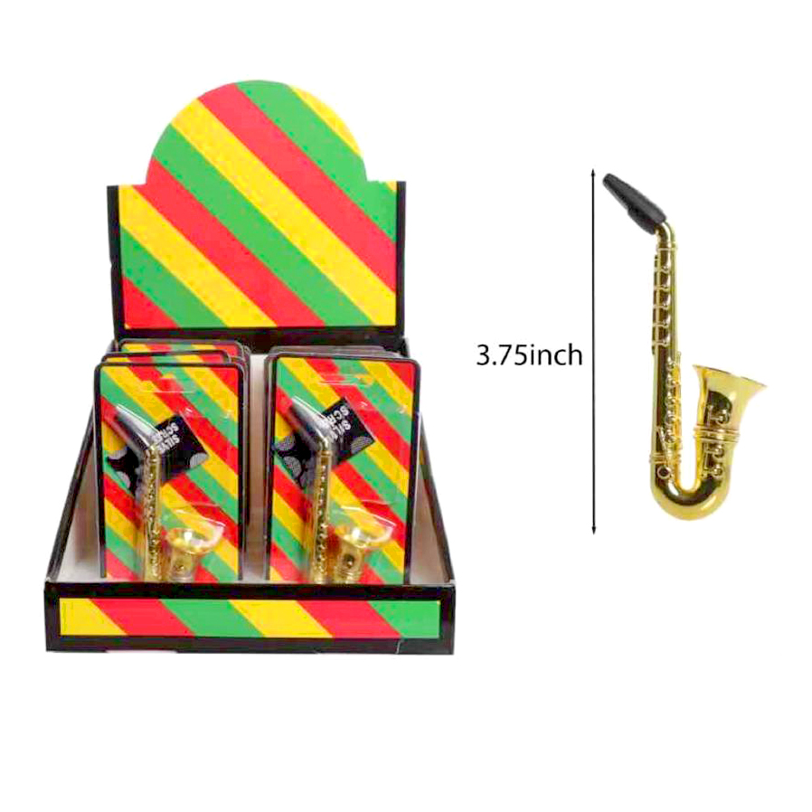 Metal Pipe Saxophone 2IN1 Kit 12CT Display Ea